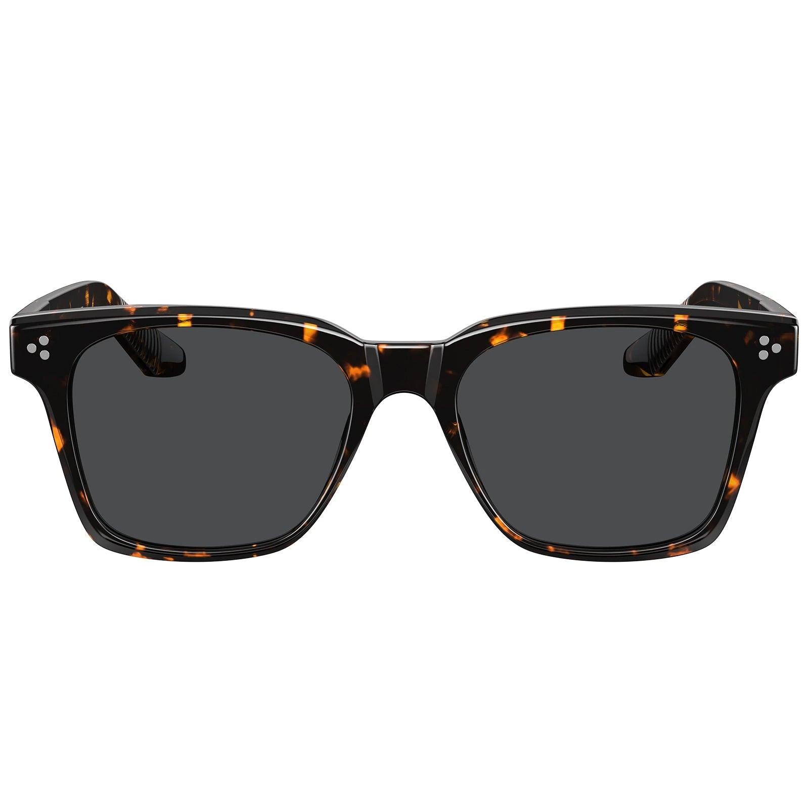 Carfia Simba CA31109-C14 Tortoise Acetate Square Polarized Sunglasses for Men, Front View