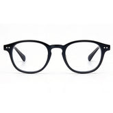 Carfia Theory CA7022-C1 Black Acetate Round Prescription Glasses Eyeglasses for Unisex, Front View