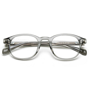 Carfia Theory CA7022-C3 Grey Acetate Round Prescription Glasses Eyeglasses for Unisex, Flatlay View