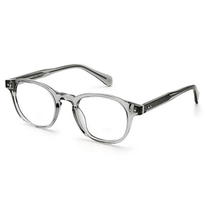 Carfia Theory CA7022-C3 Grey Acetate Round Prescription Glasses Eyeglasses for Unisex, Three-Quarter View