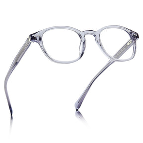 Carfia Theory CA7022-C4 Clear Blue Acetate Round Prescription Glasses Eyeglasses for Unisex, Angle View