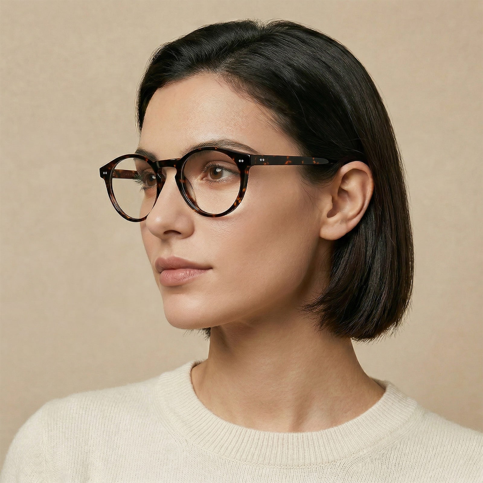 carfia-tortoise-acetate-round-frame-eyeglasses-classic-and-distinct-two-silver-rivets-eyewear-women-model