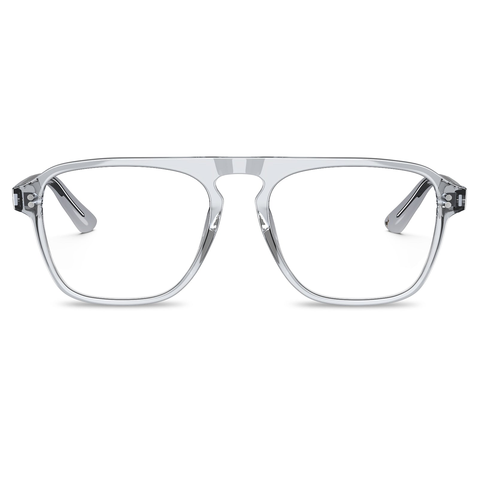 carfia-transparent-grey-acetate-eyeglasses-lightweight-prescription-frames-front