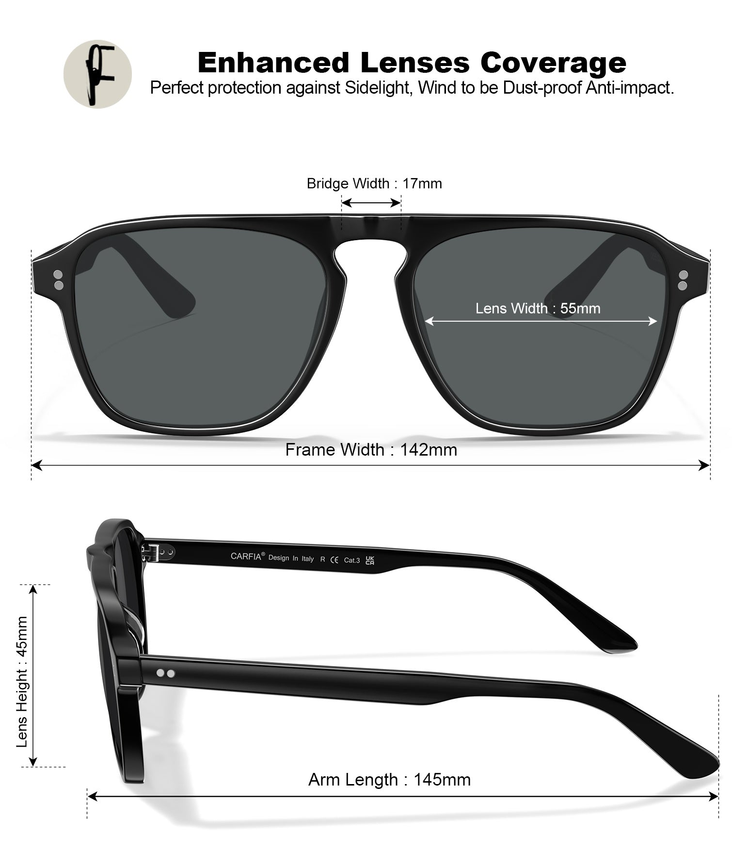 Nevada Polarized Sunglasses-CA5355