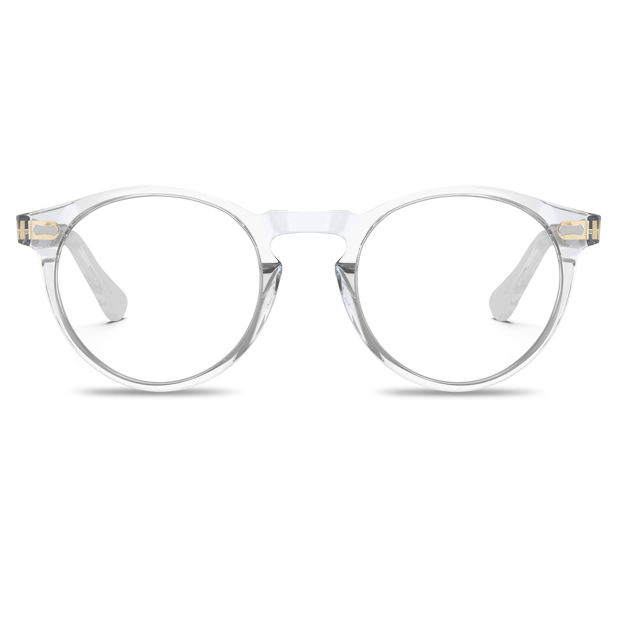 fashion-acetate-round-frame-clear-eyeglasses-front
