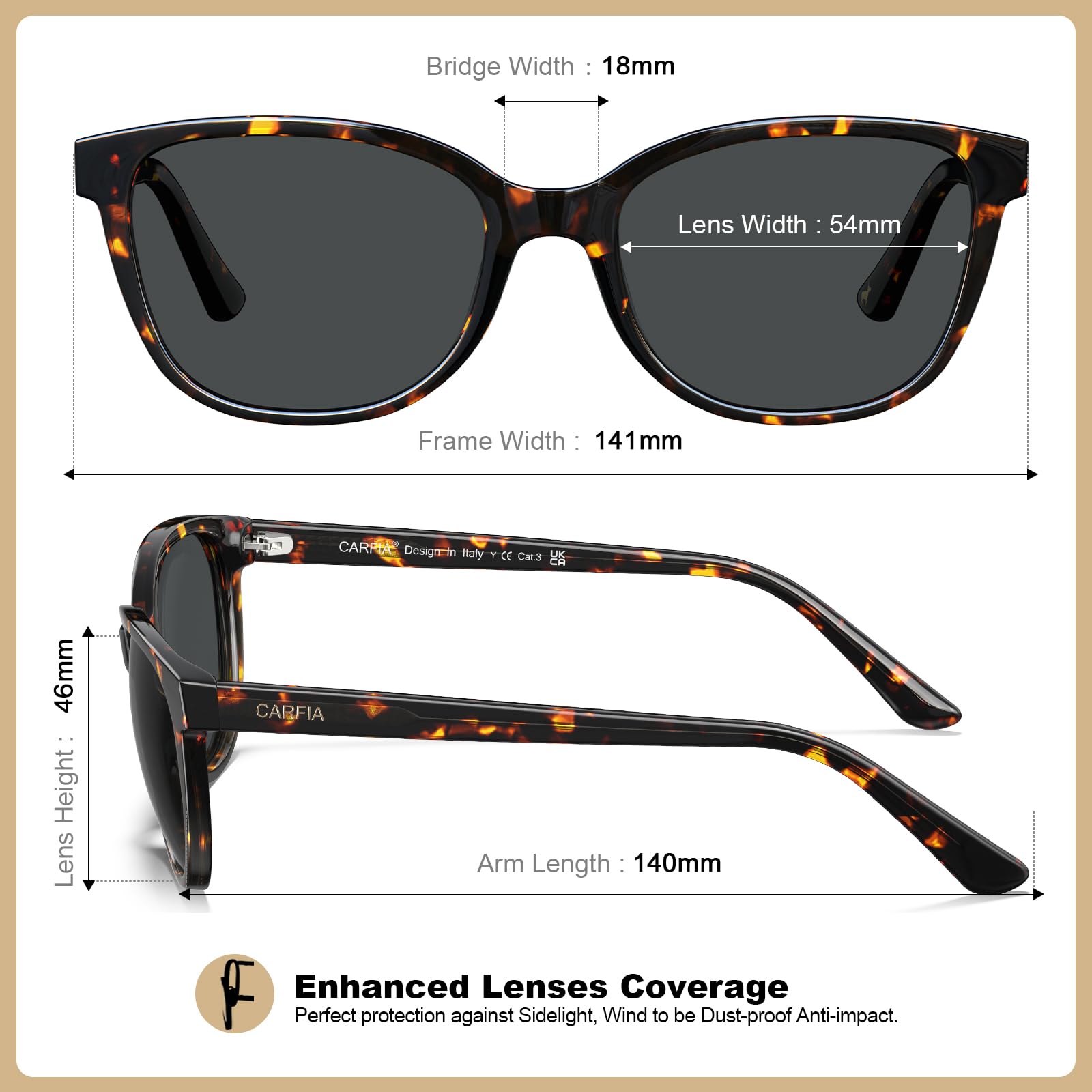 Designer Women Sunglasses-Tortoise Frame Grey Lens