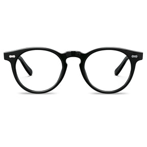 lightweight-black-acetate-eyeglasses-for-men-and-women-carfia-prescrition-eyewear-front