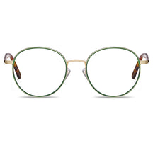 lightweight-round-green-metal-eyeglasses-tortoiseshell-temples-front