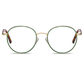 lightweight-round-green-metal-eyeglasses-tortoiseshell-temples-front