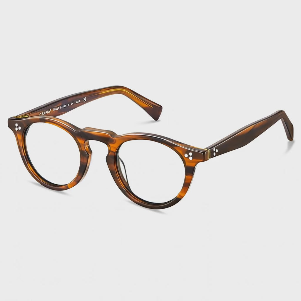 round-eyeglasses-tortoiseshell-frames-acetate-eyewear-vintage-optical-frames-Italian design-prescription glasses video