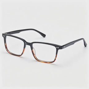 CARFIA Martia Square Eyeglasses in Black Tortoise acetate glasses