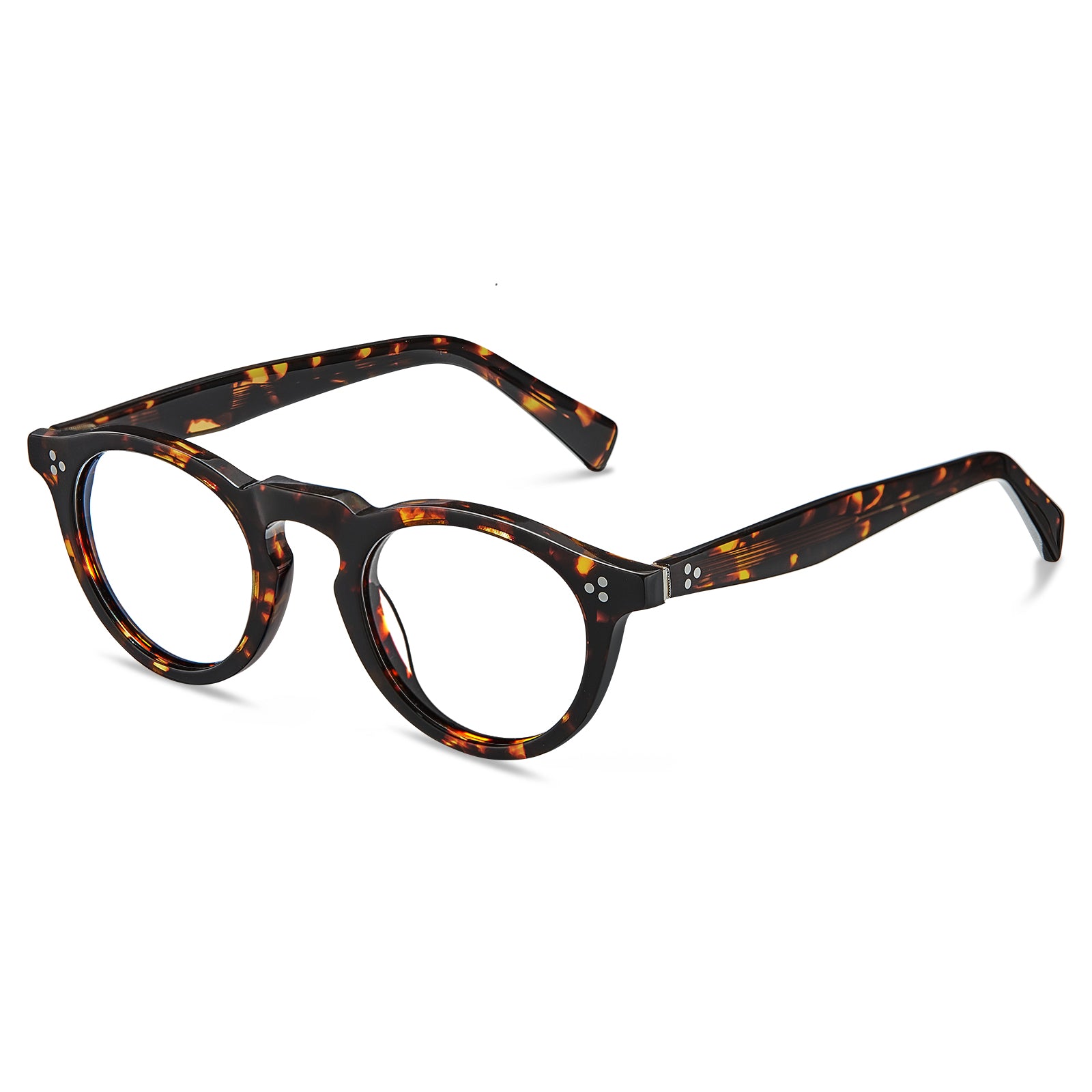 round-eyeglasses-tortoise-frames-acetate-eyewear-carfia-vintage-optical-frame-Italian design-prescription glasses-angle