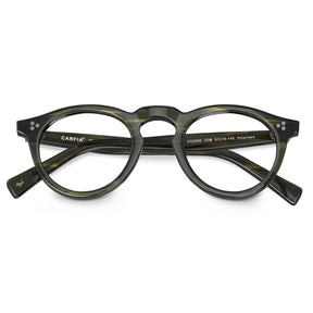 round acetate eyeglasses Mesa CA2306-FC07 with metal rivet details Italian design prescription frames  eyeglasses flod