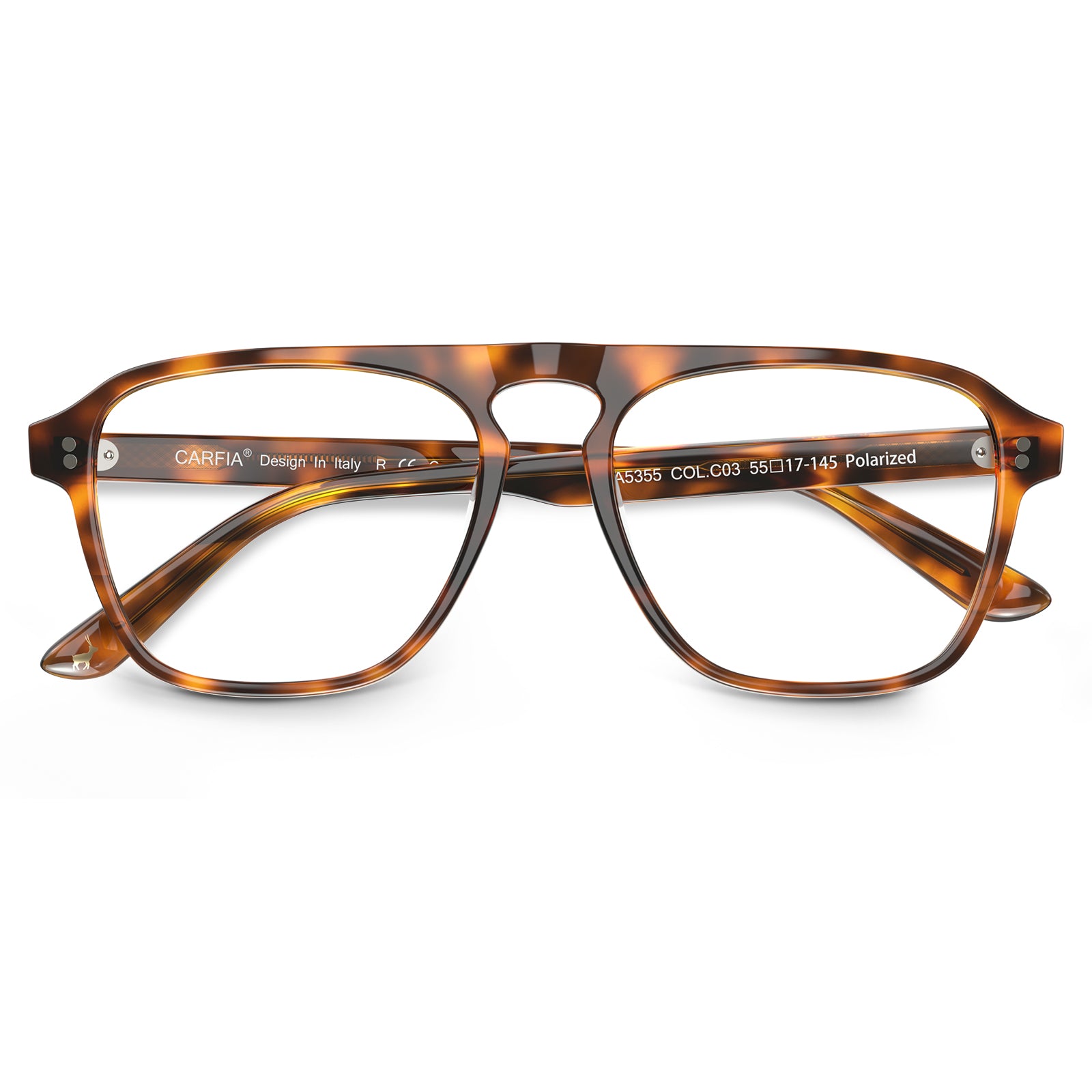 square acetate eyeglasses nevada  with metal rivet details Italian design prescription frames  eyewear flod