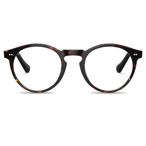 carfia-tortoise-acetate-round-frame-eyeglasses-classic-and-distinct-two-silver-rivets-eyewear-front
