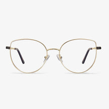 Light Gold Cat Eye eyeglasses frame-Leah | KoalaEye